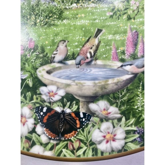 Franklin porcelain plate by Peter Banett, made in England, blue 9 1/4", Limited - Picture 8 of 17